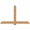Ekena Millwork Eugene Smooth Timber Gable Bracket, Western Red Cedar, 72"W x 45"H x 3 1/2"D x 5 1/2"F, 15/12 Pitch GBW072X45X0406EUG00SWR - alternate 1